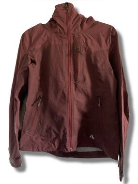 Eddie Bauer First Ascent Burgundy Lightweight Windbreaker Jacket Small